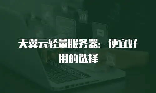 天翼云轻量服务器：便宜好用的选择