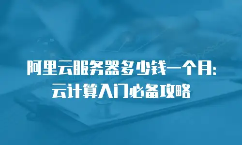 阿里云服务器多少钱一个月：云计算入门必备攻略