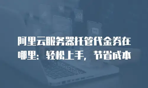 阿里云服务器托管代金券在哪里：轻松上手，节省成本