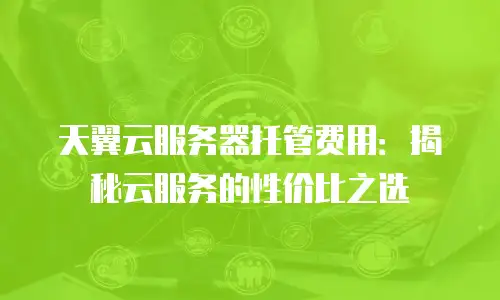 天翼云服务器托管费用：揭秘云服务的性价比之选