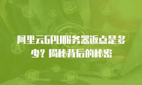 阿里云GPU服务器返点是多少？揭秘背后的秘密