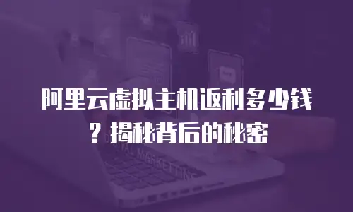 阿里云虚拟主机返利多少钱？揭秘背后的秘密