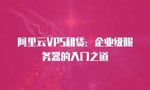 阿里云VPS租赁：企业级服务器的入门之道
