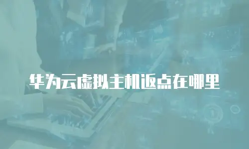 华为云虚拟主机返点在哪里
