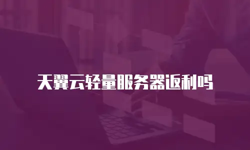 天翼云轻量服务器返利吗