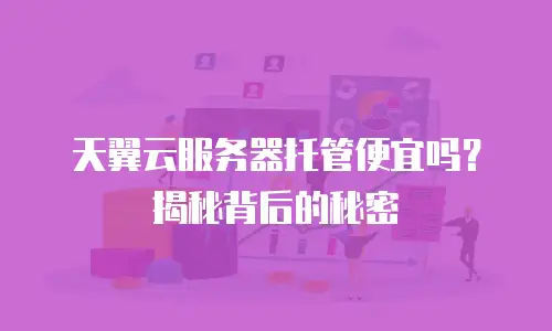 天翼云服务器托管便宜吗？揭秘背后的秘密