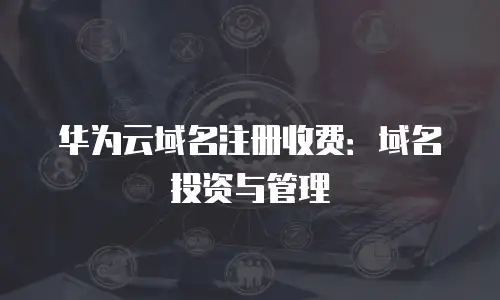 华为云域名注册收费：域名投资与管理