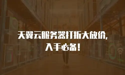 天翼云服务器打折大放价，入手必备！
