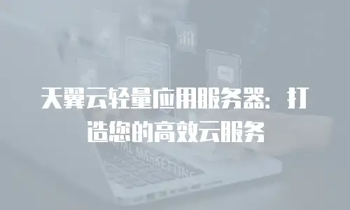 天翼云轻量应用服务器：打造您的高效云服务