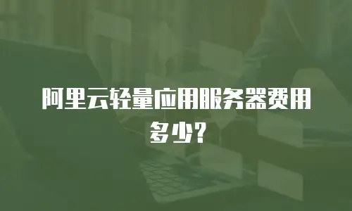 阿里云轻量应用服务器费用多少？