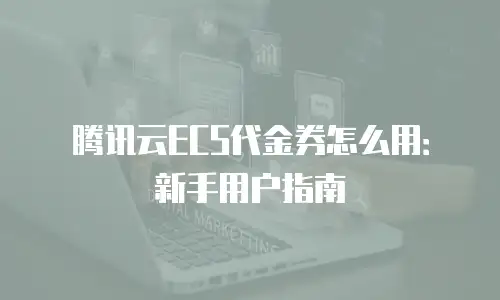 腾讯云ECS代金券怎么用：新手用户指南