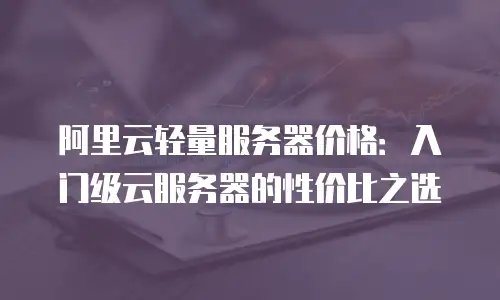 阿里云轻量服务器价格：入门级云服务器的性价比之选
