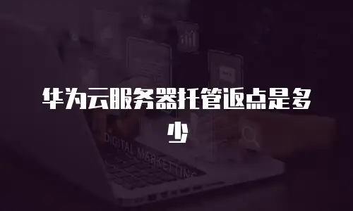 华为云服务器托管返点是多少
