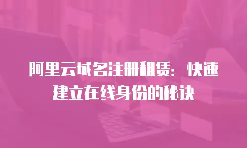 阿里云域名注册租赁：快速建立在线身份的秘诀