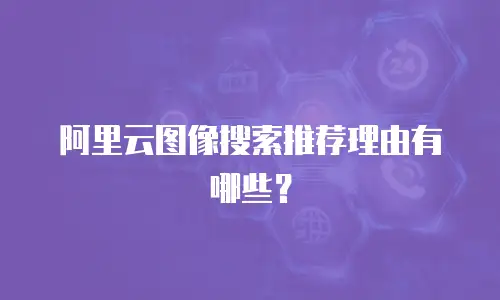 阿里云图像搜索推荐理由有哪些？