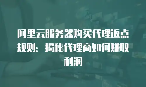 阿里云服务器购买代理返点规则：揭秘代理商如何赚取利润