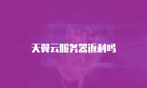 天翼云服务器返利吗