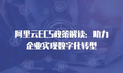 阿里云ECS政策解读：助力企业实现数字化转型