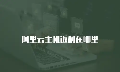 阿里云主机返利在哪里