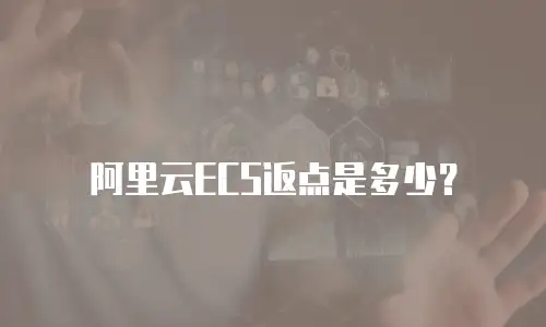 阿里云ECS返点是多少？