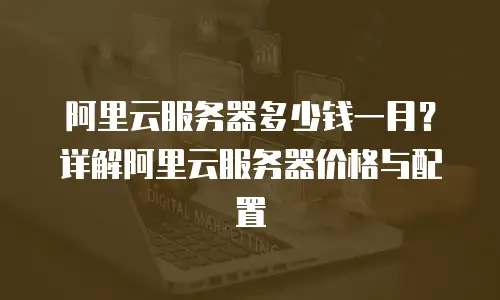 阿里云服务器多少钱一月？详解阿里云服务器价格与配置