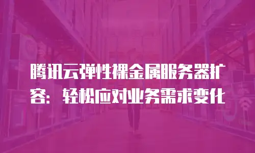 腾讯云弹性裸金属服务器扩容：轻松应对业务需求变化