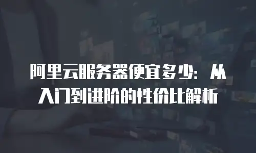阿里云服务器便宜多少：从入门到进阶的性价比解析
