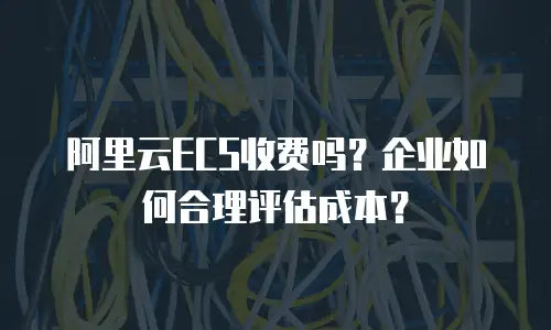 阿里云ECS收费吗？企业如何合理评估成本？