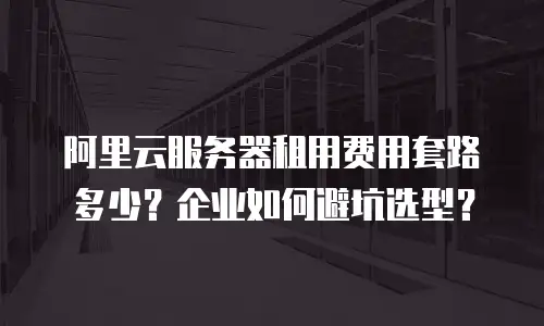 阿里云服务器租用费用套路多少？企业如何避坑选型？