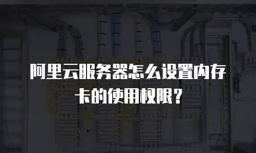 阿里云服务器怎么设置内存卡的使用权限？