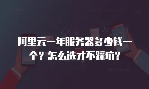 阿里云一年服务器多少钱一个？怎么选才不踩坑？