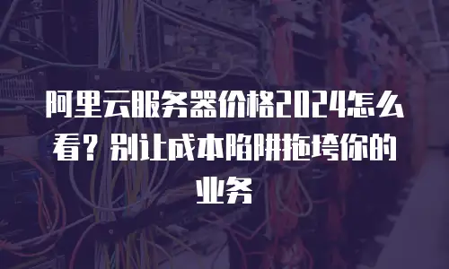 阿里云服务器价格2024怎么看？别让成本陷阱拖垮你的业务