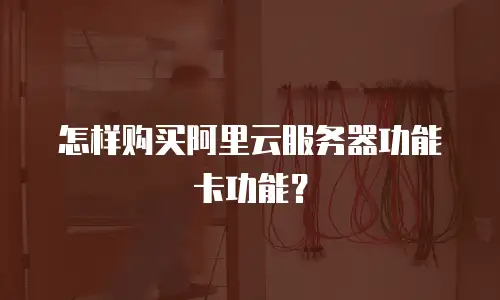 怎样购买阿里云服务器功能卡功能？