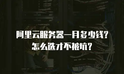 阿里云服务器一月多少钱？怎么选才不被坑？