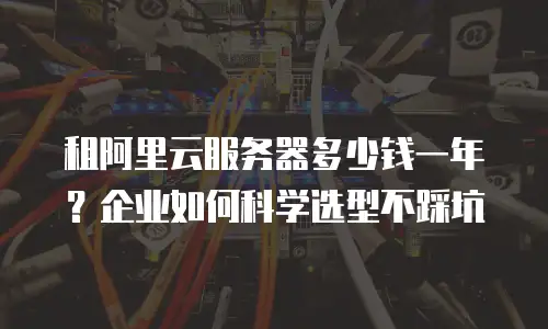 租阿里云服务器多少钱一年？企业如何科学选型不踩坑