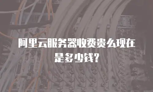阿里云服务器收费贵么现在是多少钱？
