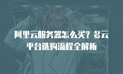 阿里云服务器怎么买？多云平台选购流程全解析
