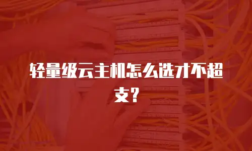 轻量级云主机怎么选才不超支？