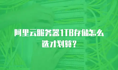 阿里云服务器1TB存储怎么选才划算？