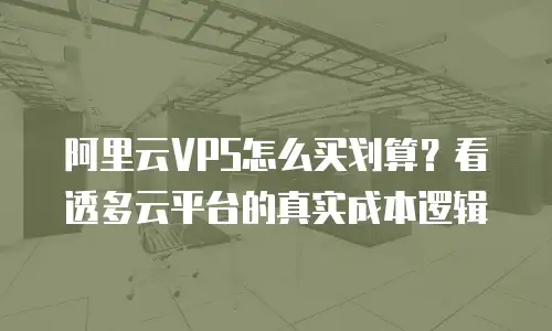 阿里云VPS怎么买划算？看透多云平台的真实成本逻辑
