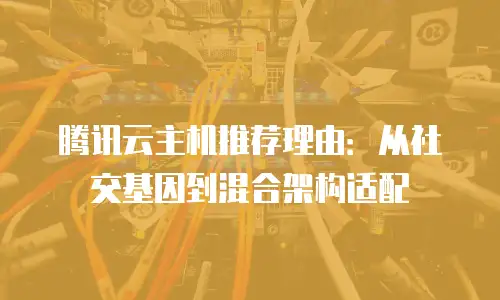 腾讯云主机推荐理由：从社交基因到混合架构适配