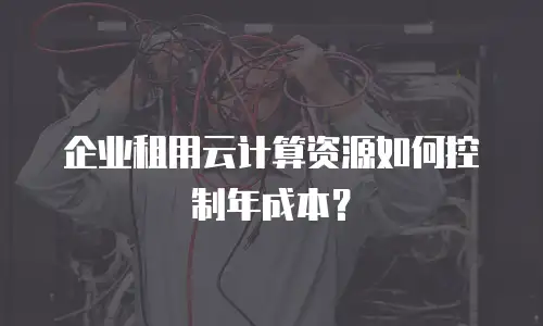 企业租用云计算资源如何控制年成本？