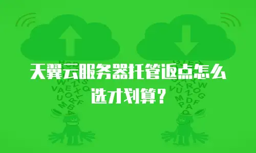 天翼云服务器托管返点怎么选才划算？
