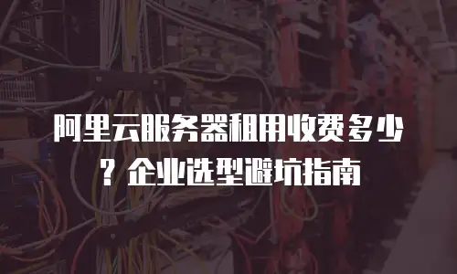 阿里云服务器租用收费多少？企业选型避坑指南