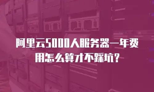 阿里云5000人服务器一年费用怎么算才不踩坑？