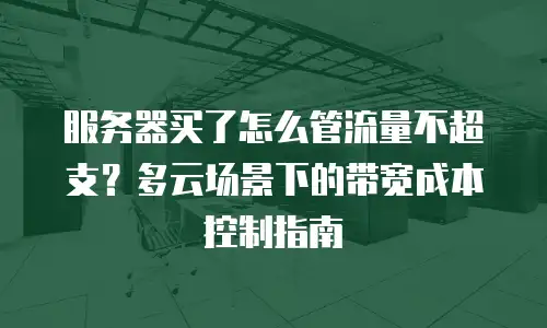 服务器买了怎么管流量不超支？多云场景下的带宽成本控制指南