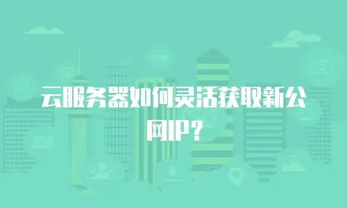 云服务器如何灵活获取新公网IP？