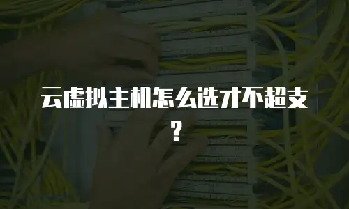 云虚拟主机怎么选才不超支？