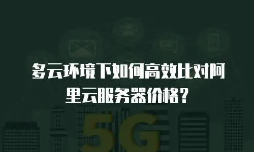 多云环境下如何高效比对阿里云服务器价格？