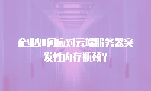 企业如何应对云端服务器突发性内存瓶颈？